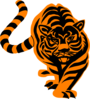 Prowling Tiger Clip Art